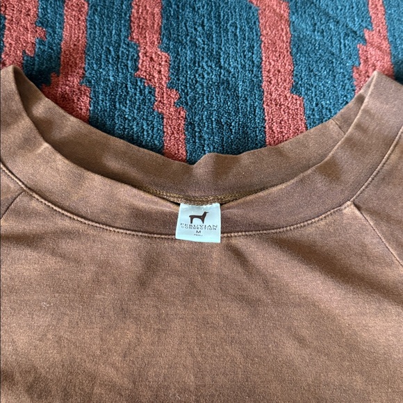 Peruvian Connection Rust Long Sleeve Top - Picture 3 of 6